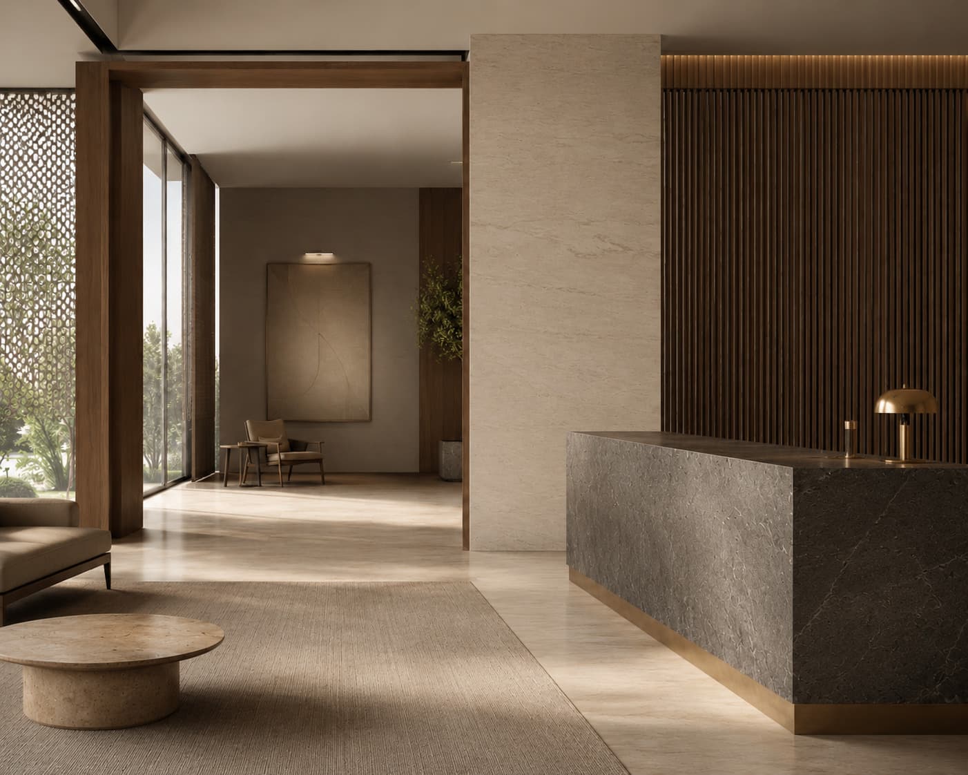 Contemporary architectural interior representing ASR LAW's independent legal practice in New Delhi